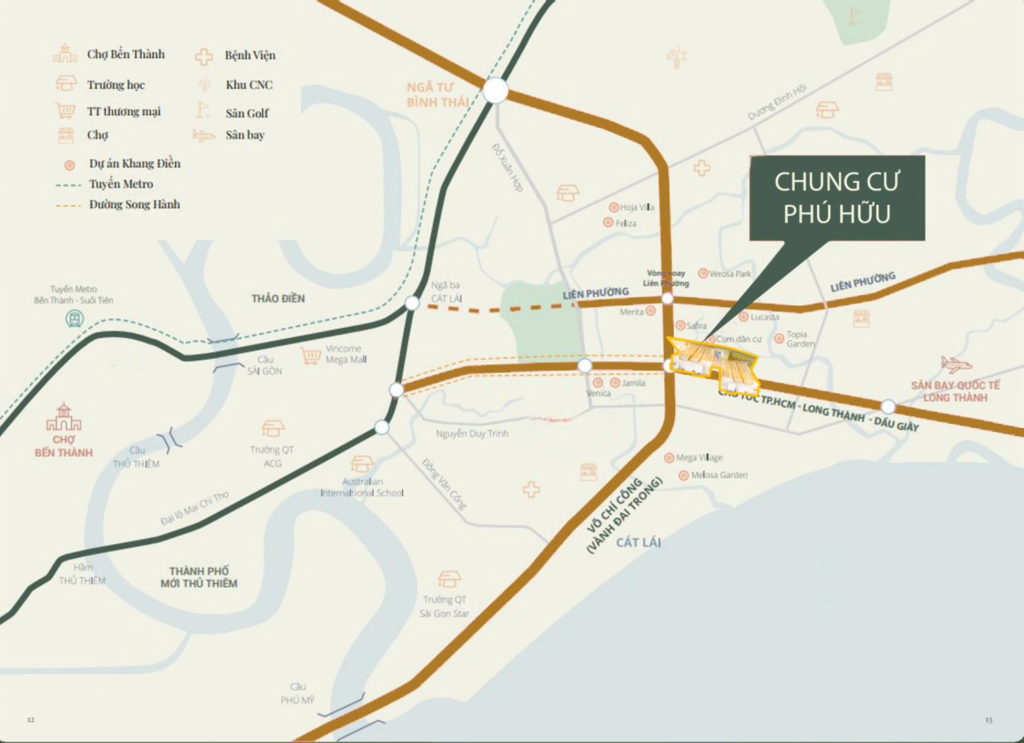 Vị trí căn hộ Mường Thanh Phú Hữu quận 9