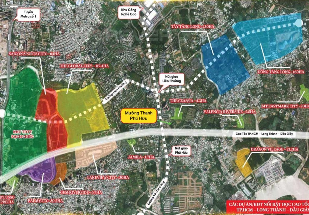 Vị trí kết nối tiềm năng của căn hộ Mường Thanh Phú Hữu